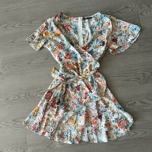 Floral Short Sleeve Summer Dress